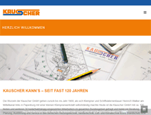 Tablet Screenshot of kauscher-haustechnik.de